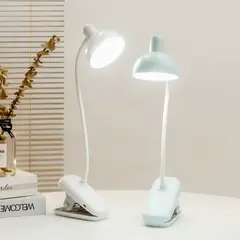 HOMESTAR - Lámpara LED con Clip Recargable y Cuello Flexible 3 Tonos - Turquesa
