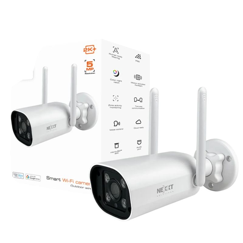 NEXXT SOLUTIONS - Nexxt NHC-OF10 Cámara Inteligente Wi-Fi 2K+ 5MP con RJ45