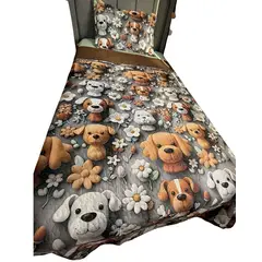 GENERICO - QUILT DE VERANO NIÑA NIÑO INFANTIL PERRO