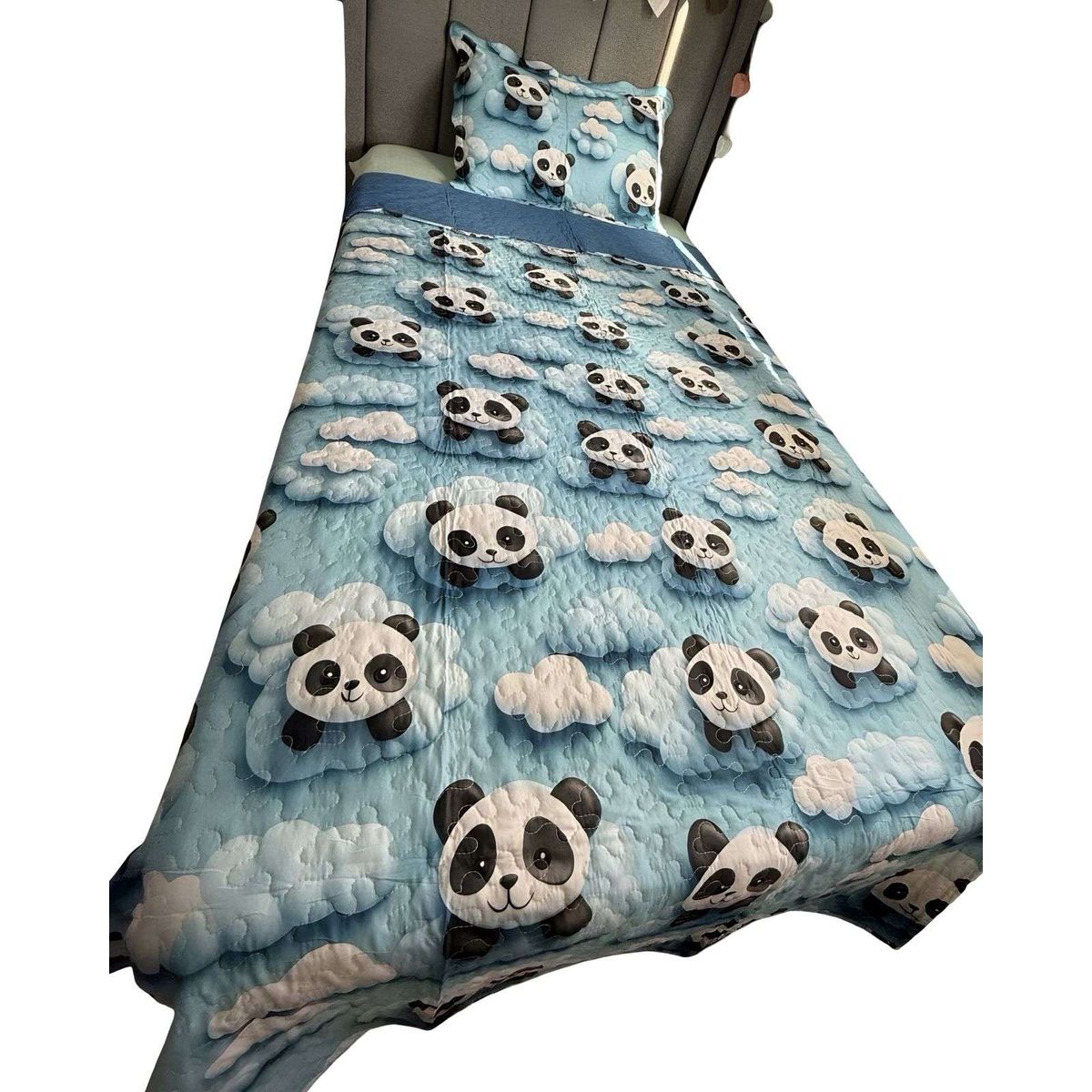 GENERICO - QUILT DE VERANO NIÑA NIÑO INFANTIL PANDA