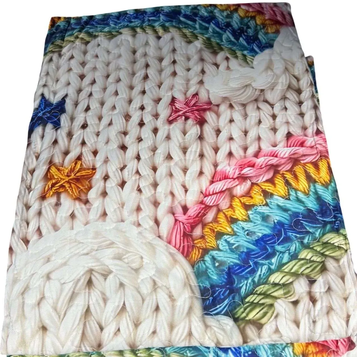 GENERICO - QUILT DE VERANO NIÑA  INFANTIL ARCOIRIS