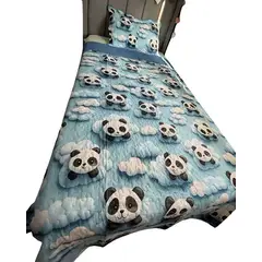 GENERICO - QUILT DE VERANO NIÑA NIÑO INFANTIL PANDA