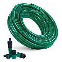 Manguera Jardín 1/2 Pulgada 30 Mts Mas Pistola Y Acoples