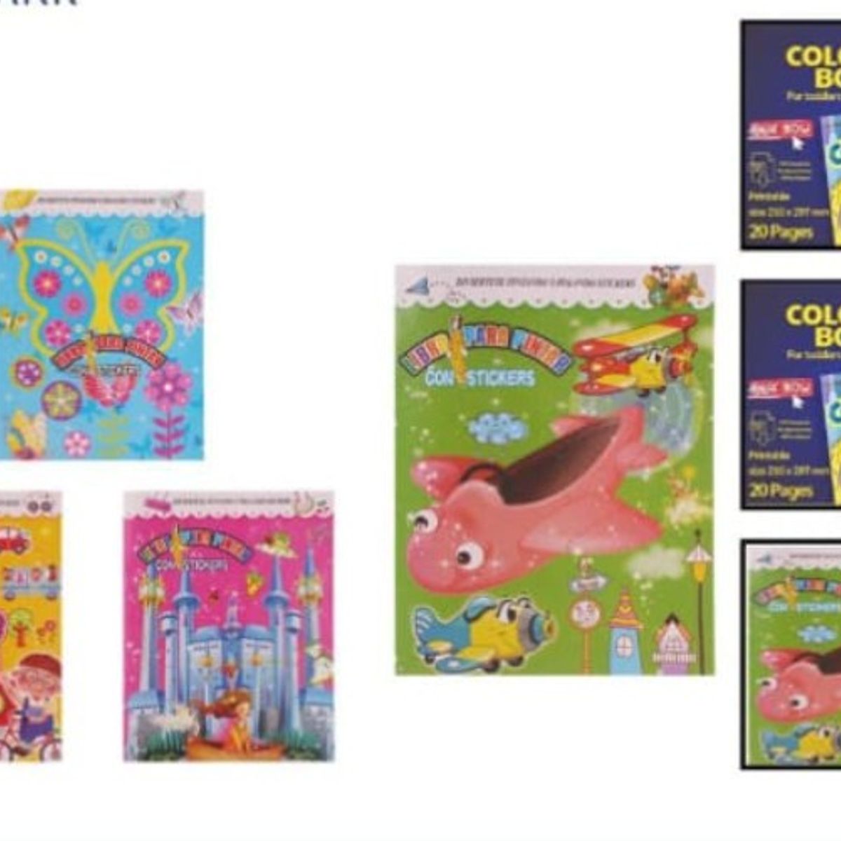 GENERICO - Libro Cuaderno Para colorear Dibujar Infantil