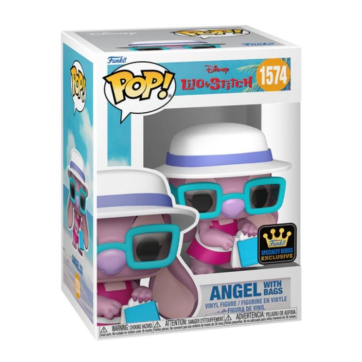 FUNKO - Funko Pop Disney Stitch  Angel Con Bolsas 1574