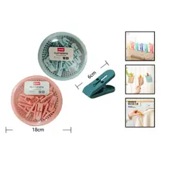 GENERICO - Pinza De Ropa Set 24 Piezas De Plastico