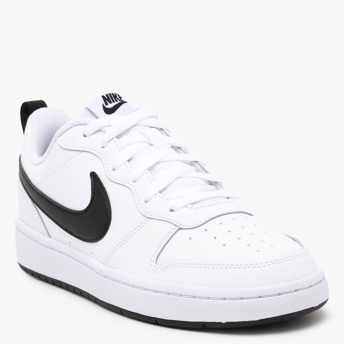 NIKE - Court Borough Low 2 Zapatilla Urbana Niño Cuero Blanco (34.5 a 38.5) Nike