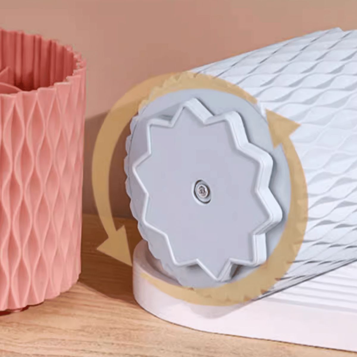 HOMESTAR - Organizador Escritorio Giratorio Multiuso - Blanco