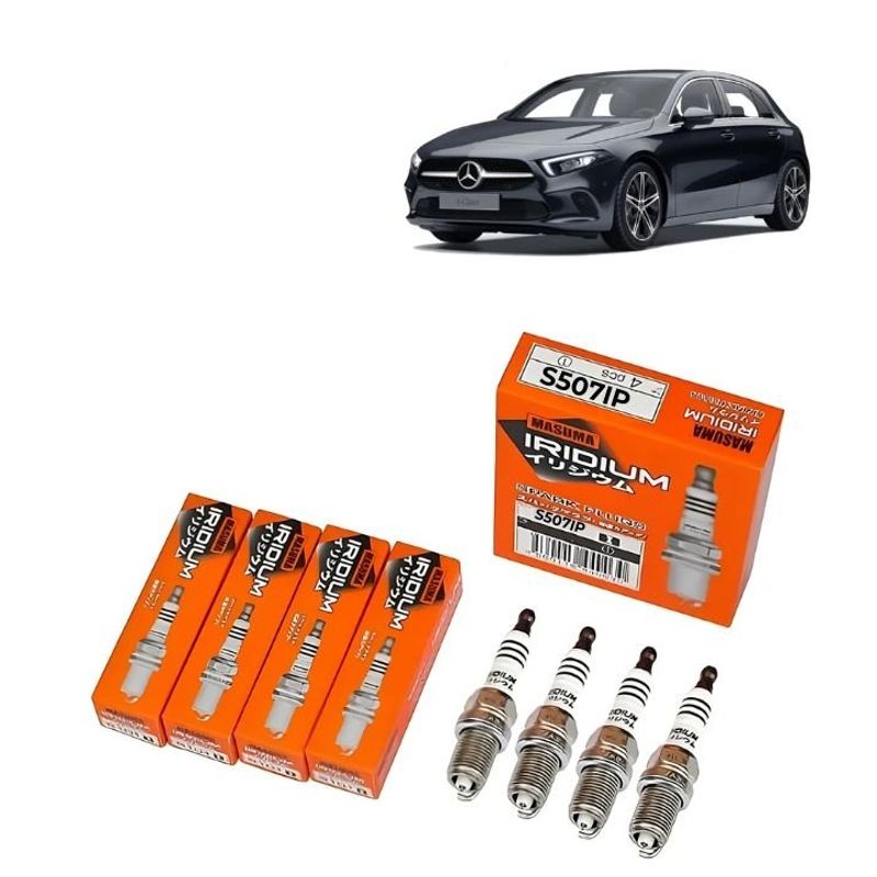 GENERICO - Bujías Iridio Pack 4 Para Mercedes-Benz A180 15-16 S507IP