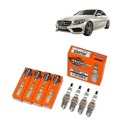 GENERICO - Bujías Iridio Pack 4 Para Mercedes-Benz C180 14-19 S507IP
