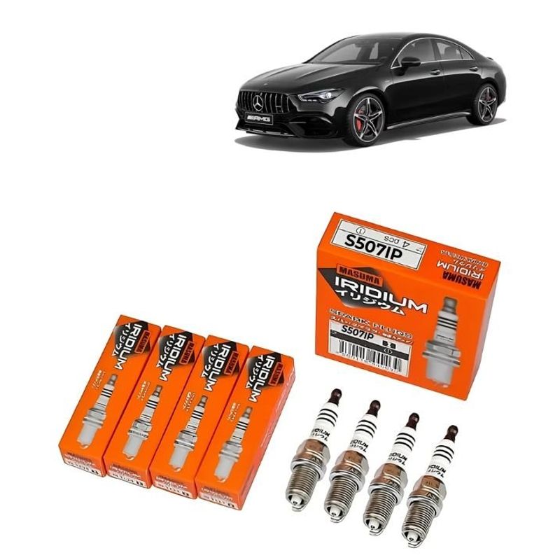 GENERICO - Bujías Iridio Pack 4 Mercedes-Benz GLA 45 20 15-19 S507IP