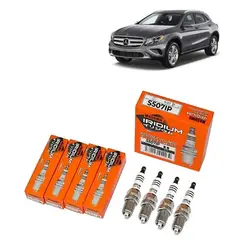 GENERICO - Bujías Iridio Pack 4 Mercedes-Benz GLA200 16 15-19 S507IP