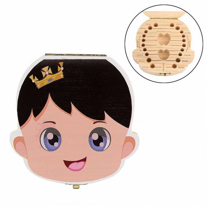 GENERICO - Caja Guarda Dientes De Bebé Español Niño