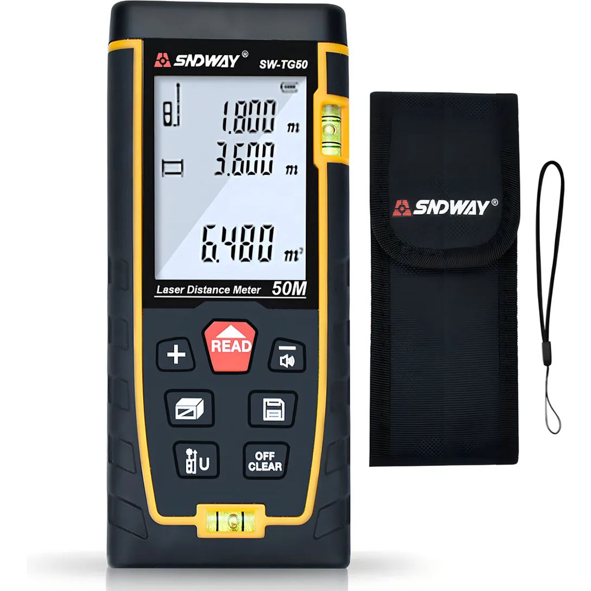 PUREPOWER - Medidor De Distancia Laser Digital 50 Metros