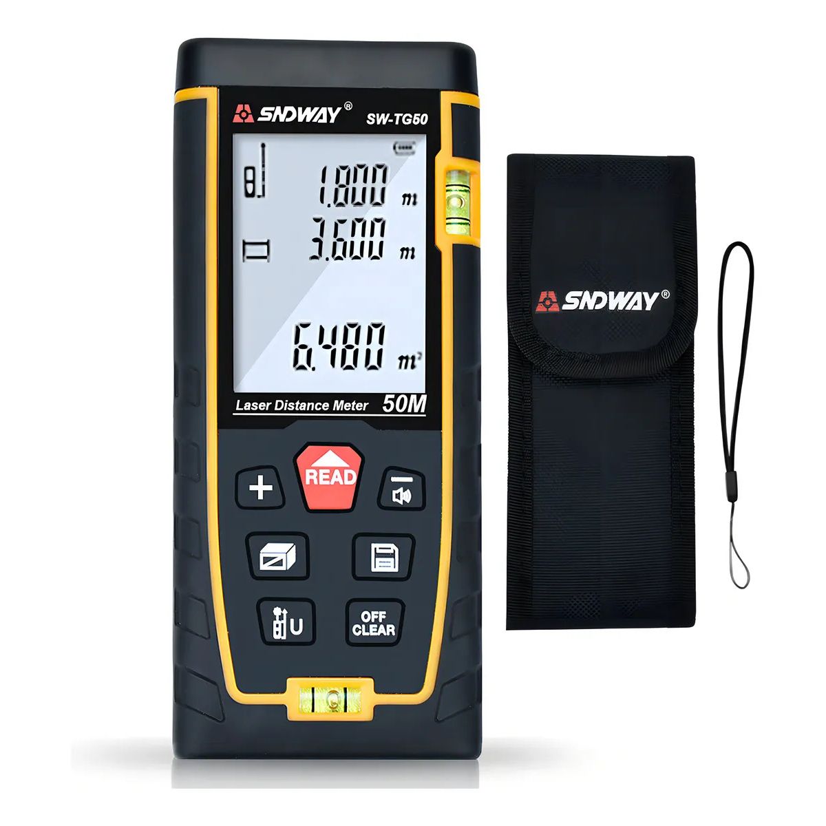 PUREPOWER - Medidor De Distancia Laser Digital 50 Metros