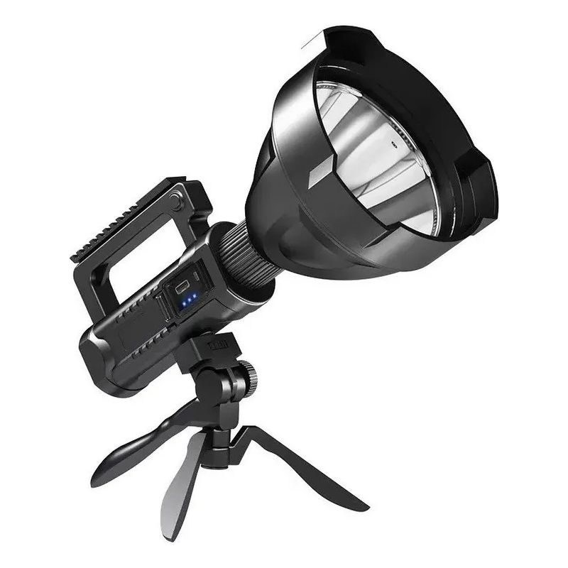 LISM - Foco Linterna Led Largo Alcance 600 Metros Usb Trípode Led