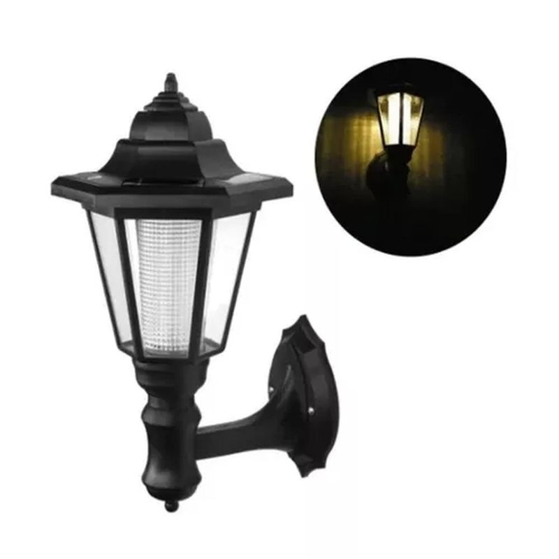 BIGBAMSPACE - Foco Farol Led Solares Jardin O Para Pared Luz Blanco