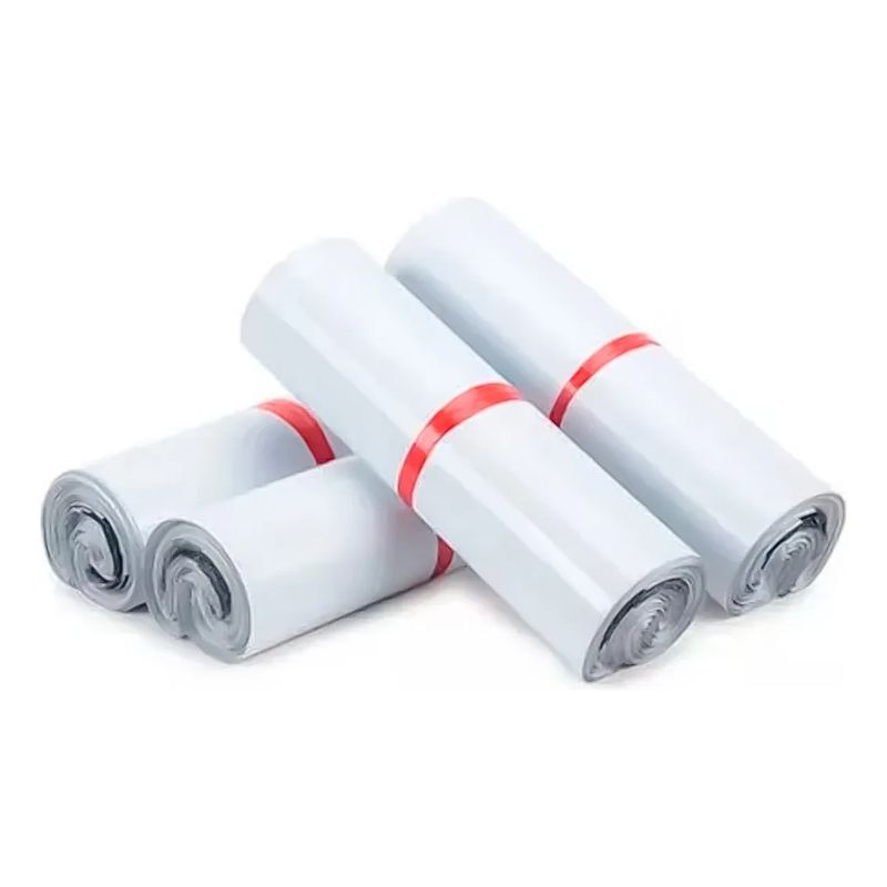 GENERICO - Pack 100 Bolsas Courier Embalaje Blanca Autoadhesivo 25x35cm