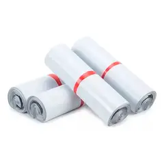 LISM - Pack 100 Bolsas Courier Embalaje Blanca Autoadhesivo 25x35cm