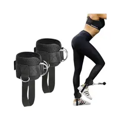 BIGBAMSPACE - Tobilleras Polea Ejercicios 2x Enganche Gym Glúteos