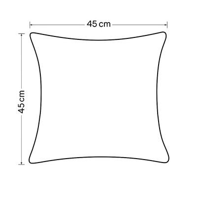 Imagen 2 del producto Funda de cojín beige tribal 45x45 algodón suave 694