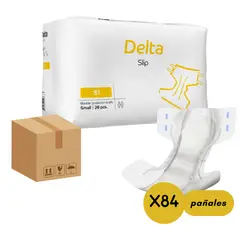 ABENA - Caja Pañal Anatómico Adulto DELTA SLIP S1 Small -84 unidades