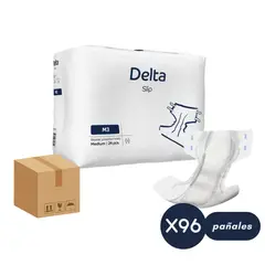 ABENA - Caja Pañales Adultos anatómicos Delta Slip M3 - 96 pañales