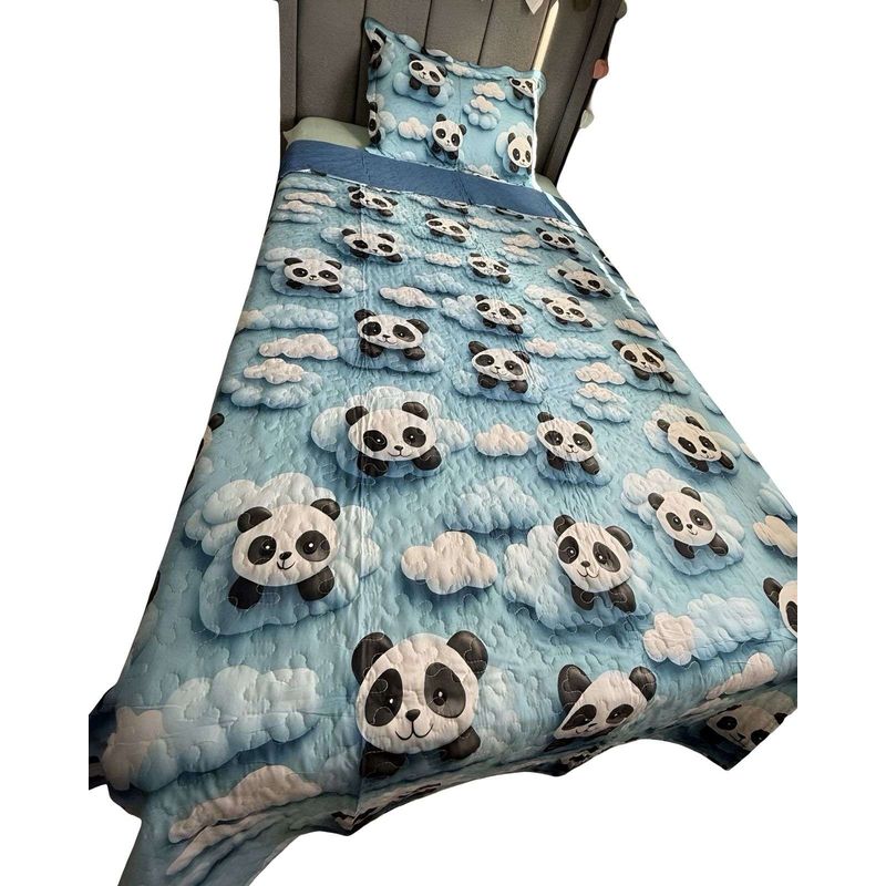 GENERICO - COBERTOR QUILT VERANO INFANTIL PANDA