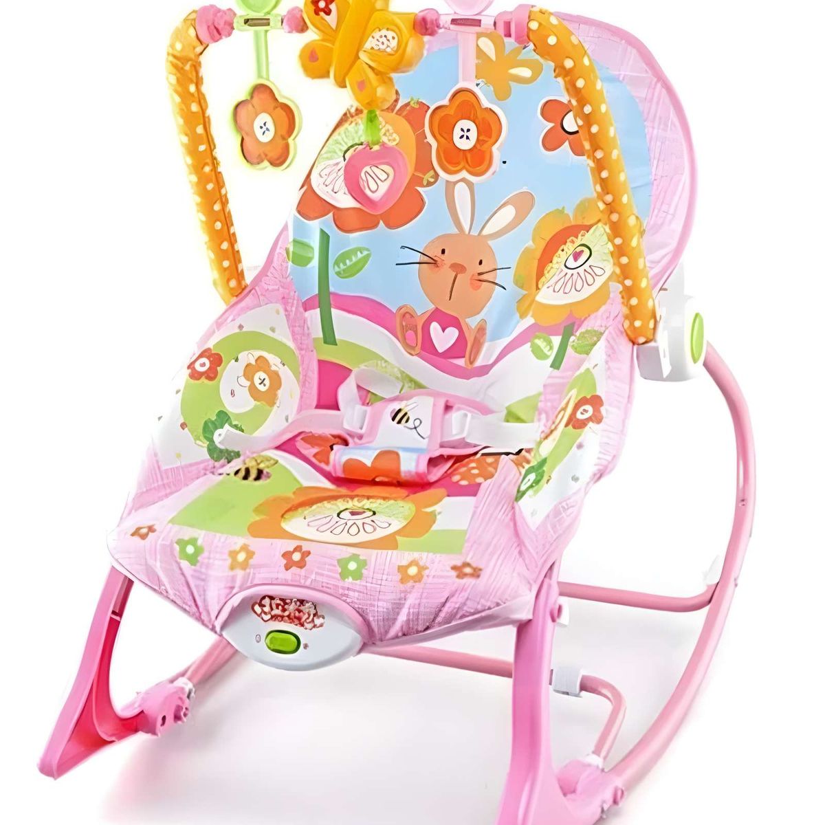 GENERICO - Silla Mecedora Para Bebé 2 en 1  Rosado