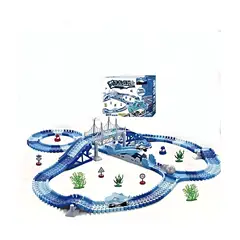 GENERICO - Pista de carrera Auto Tiburón Shark Electrica Para Niños