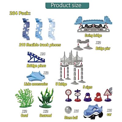 Imagen 2 del producto Pista de carrera Auto Tiburón Shark Electrica Para Niños