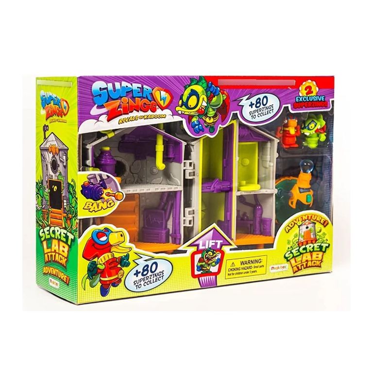 GENERICO Super Zings Playset Ataque Al Laboratorio Secreto