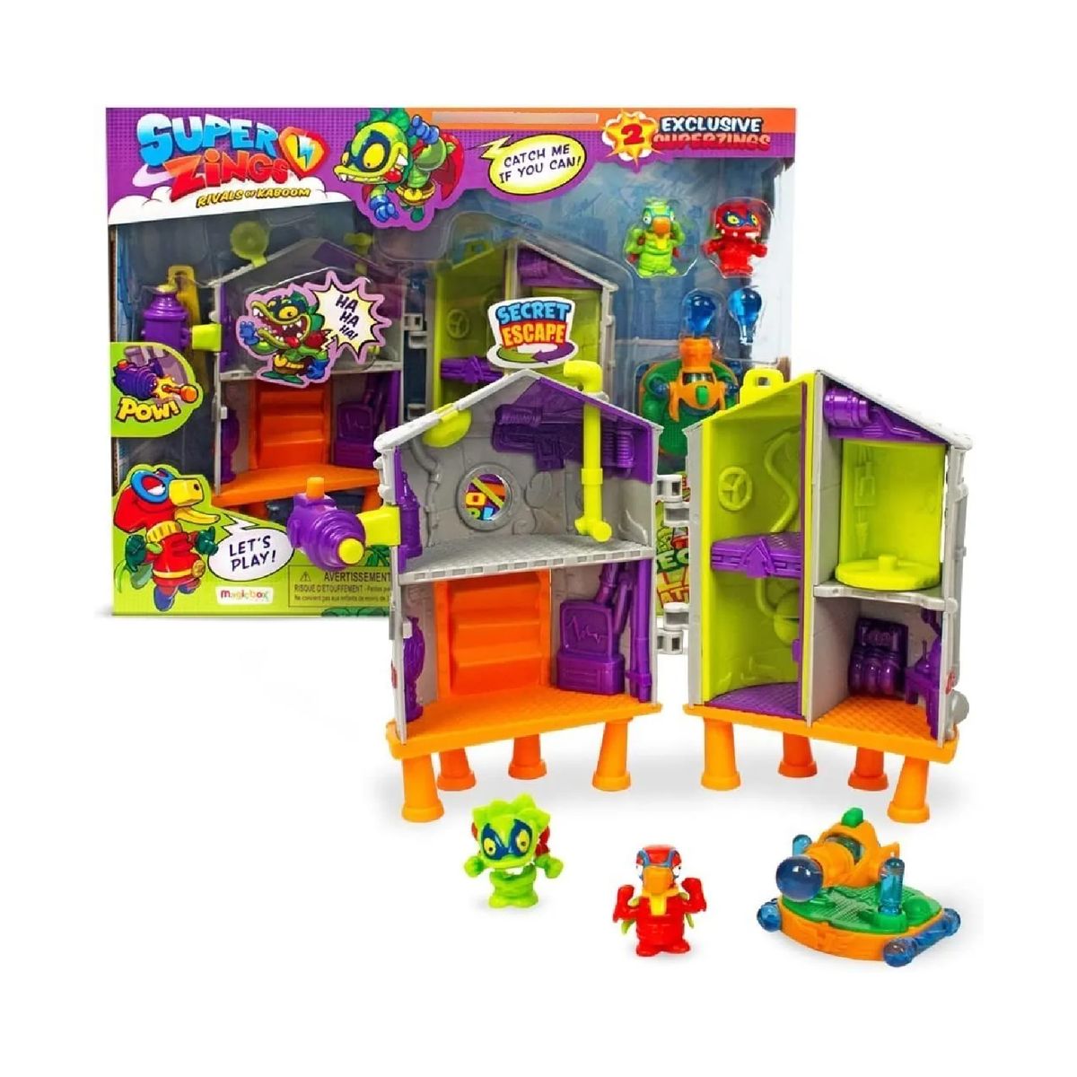 GENERICO - Super Zings Playset Ataque Al Laboratorio Secreto
