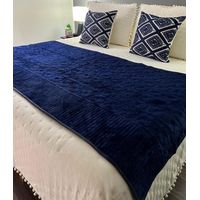 Piecera cama Plush Azul