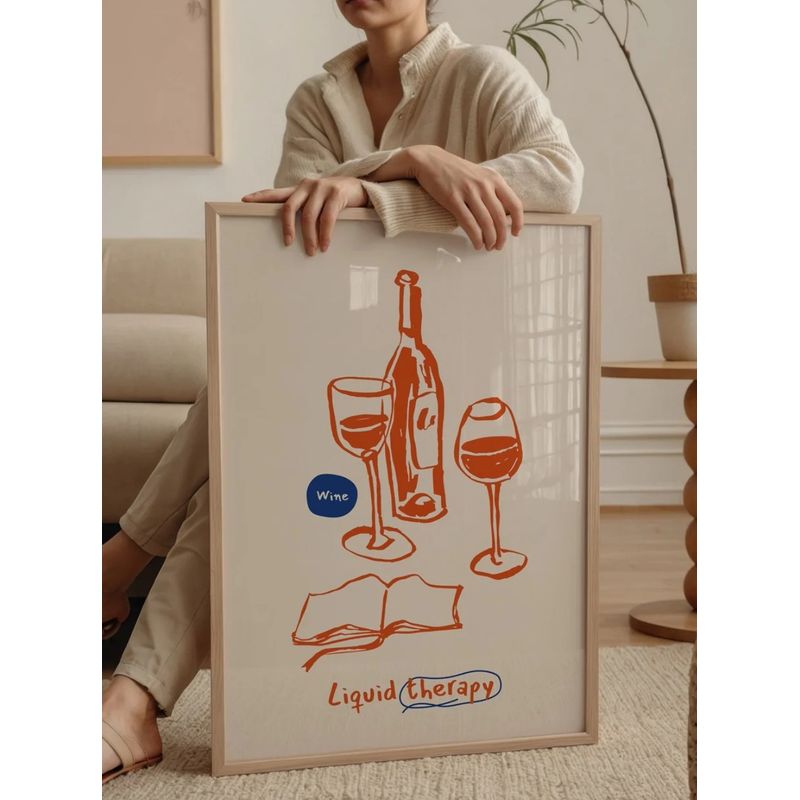 GENERICO - Cuadro decorativo Liquido Terapia 72x52cm