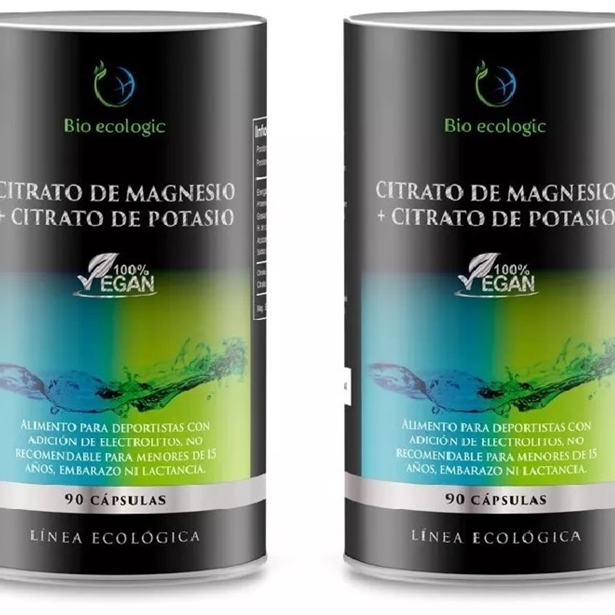ZEO SPORT - Pack Citrato Magnesio + Citrato Potasio Puros Zeo 2x90 Capsulas