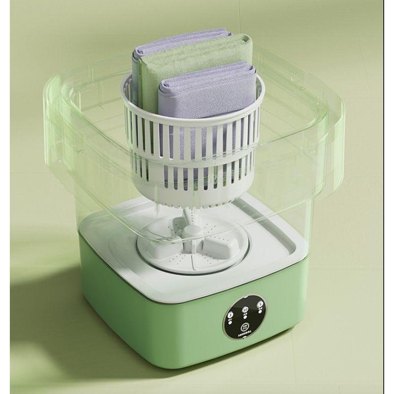 GENERICO - Mini Lavadora Portátil Con Desinfectar De Luz Azul 8l color variado