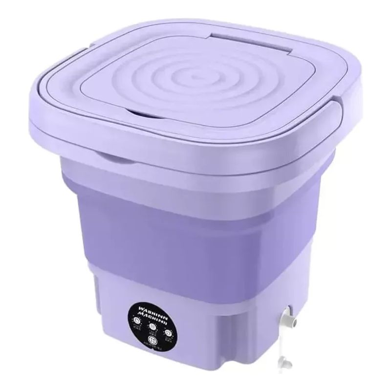 GENERICO - Mini Lavadora Portátil Con Desinfectar De Luz Azul 8l color variado