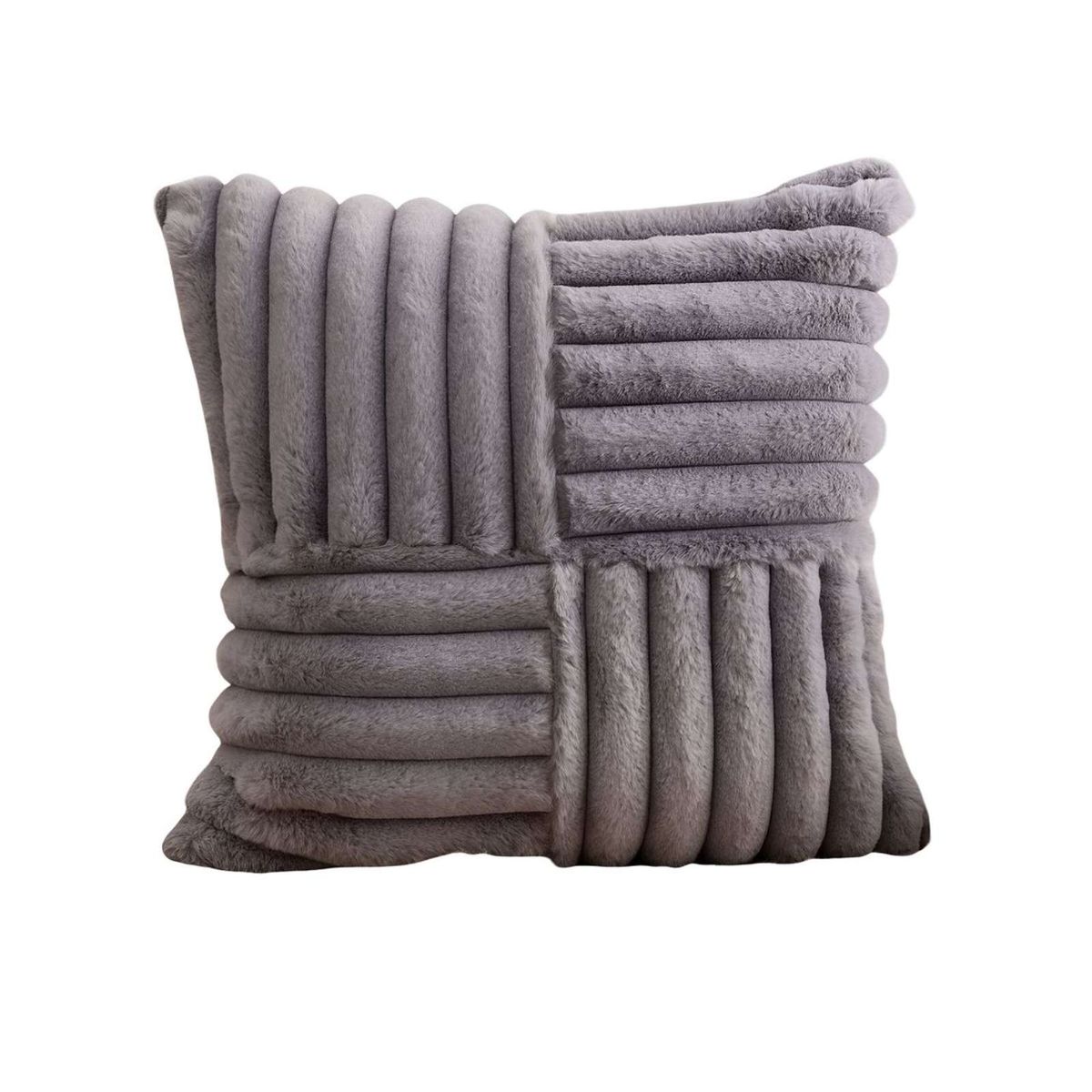 GENERICO - PACK DE 2 FUNDAS PELUDA EMPALMADA MORADO