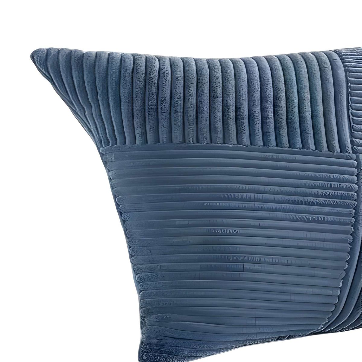 GENERICO - PACK DE 4 FUNDAS DE COJIN FELPA AZUL