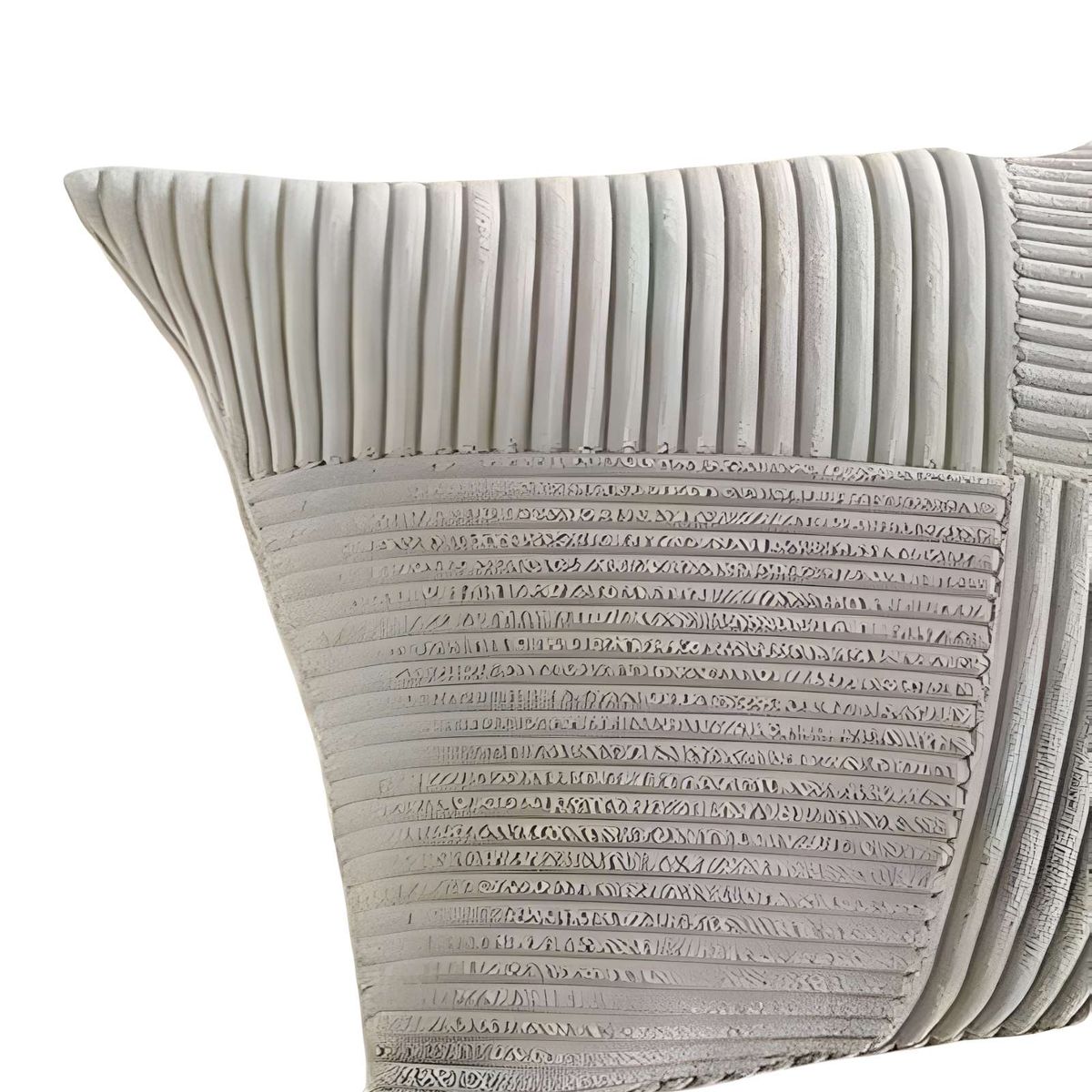 GENERICO - JUEGO DE 2 FUNDAS DE COJIN FELPA GRIS…