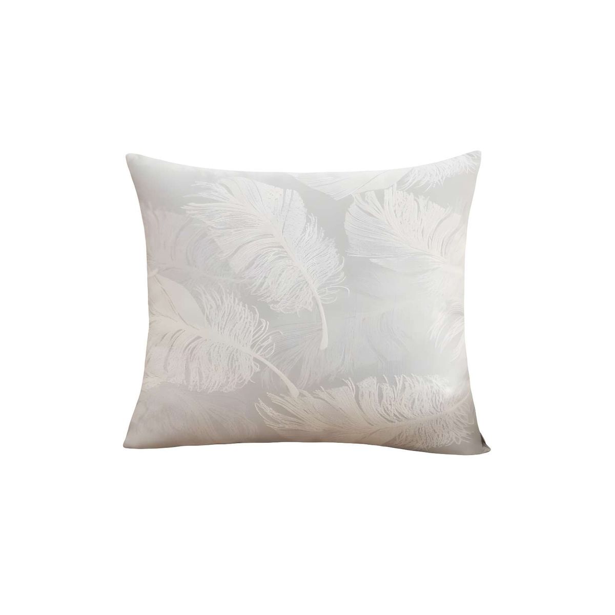 GENERICO - JUEGO DE 2 FUNDAS DE COJIN DE HOJAS GRIS