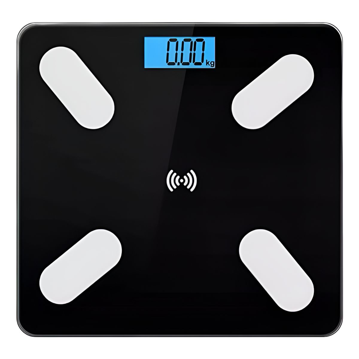 GENERICO - Bascula Pesa Genérica Vidrio 180kg Inteligente Con Bluetooth Digital Negro