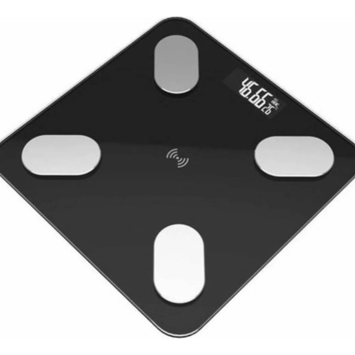 GENERICO - Bascula Pesa Genérica Vidrio 180kg Inteligente Con Bluetooth Digital Negro