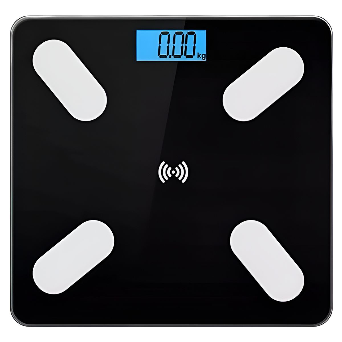 GENERICO - Bascula Pesa Genérica Vidrio 180kg Inteligente Con Bluetooth Digital Negro