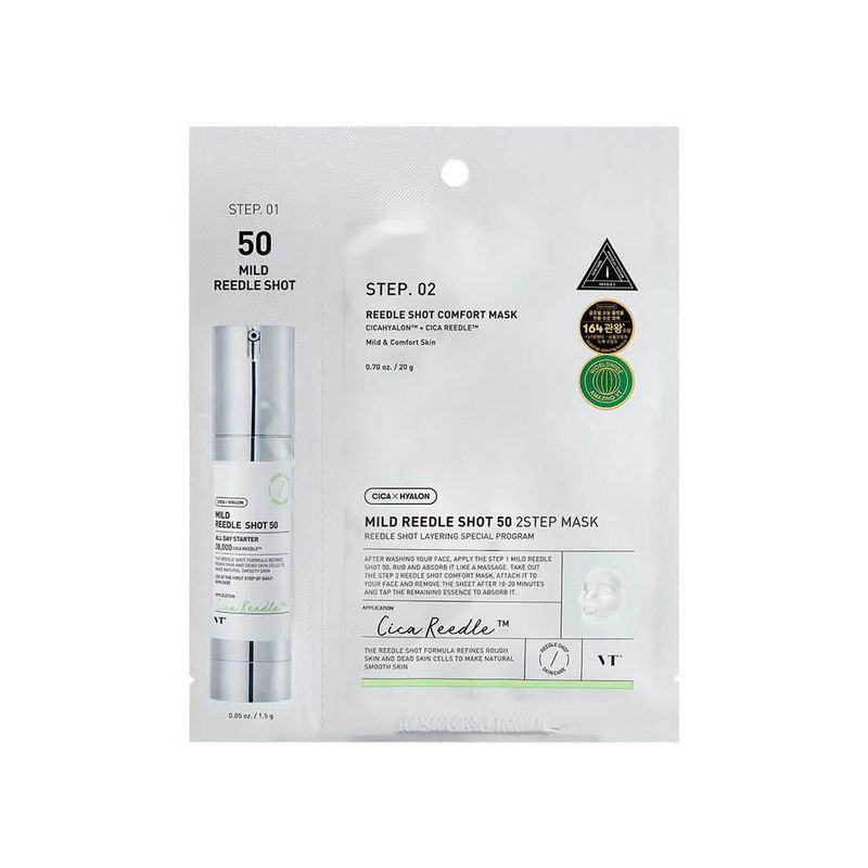 VT COSMETICS - Mascarilla 2 Pasos Mild Reedle Shot 50 VT Cosmetics