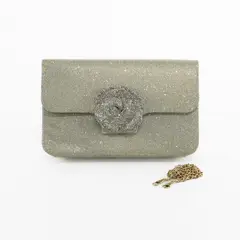 MAILEA - Cartera De Noche Rosa Central Tela