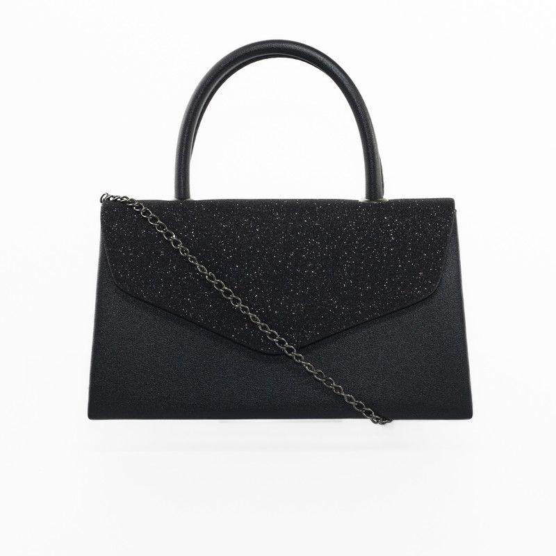 MAILEA - Cartera Noche Tapa Brillo Ecocuero Mailea