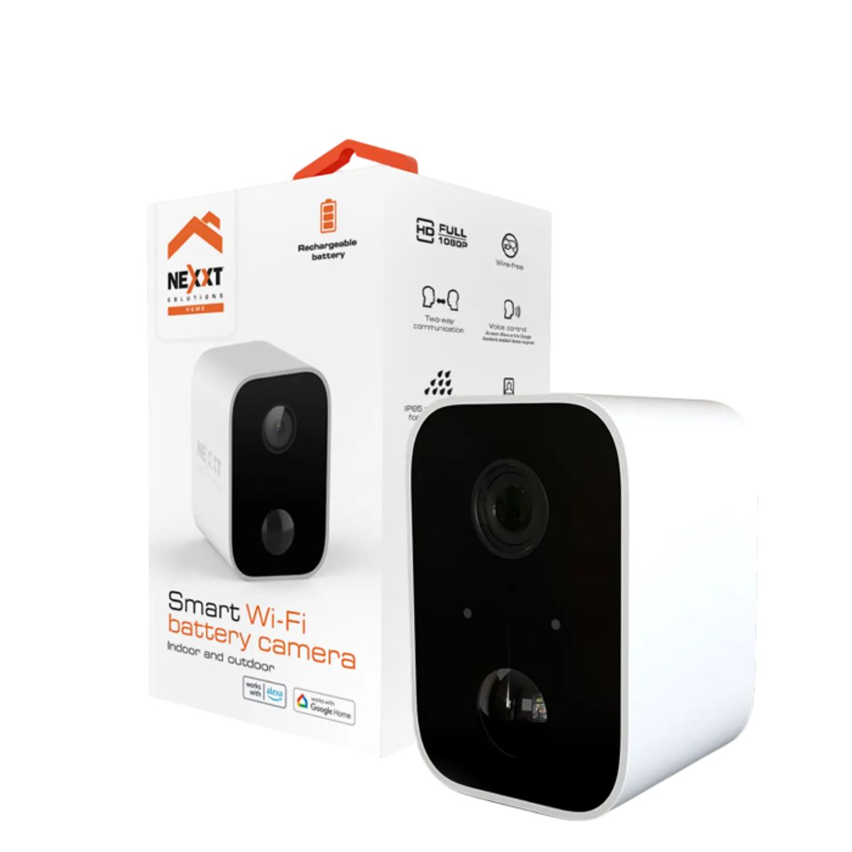 NEXXT SOLUTIONS - Nexxt Solutions NHC-O640 Cámara Wi-Fi Full HD con Batería y Visión Nocturna