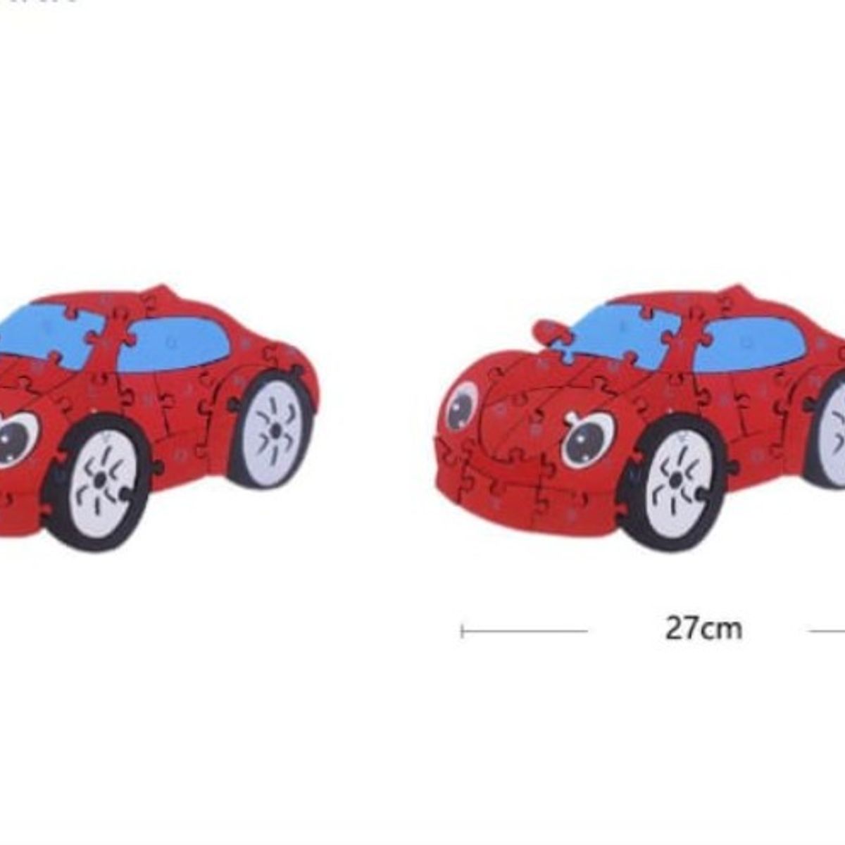 GENERICO - Puzzle Juguete Infantil Para Niños En Forma De Auto 16X27Cm